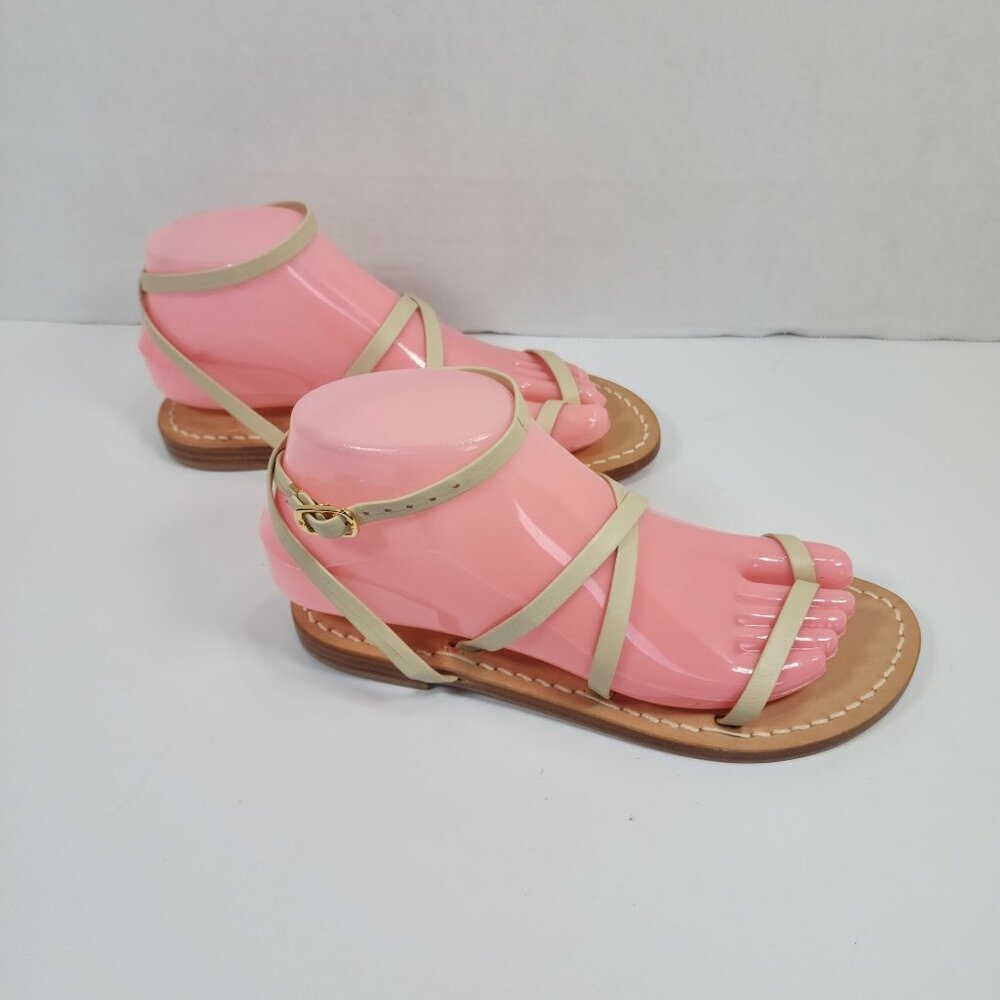 ll Sandalo Caprese Tan Strappy Capri Sandals Women's Size 36